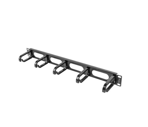 Lanberg Organizer kabli Typ B 19" 1U (czarny) - 458032 - zdjęcie